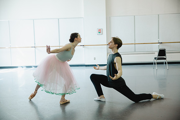 Coppélia rehearsal | Maddison Rayn Abeo and Dylan Wald