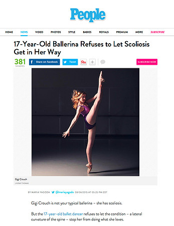 People.com | Gigi Crouch Ballerina with Scoliosis