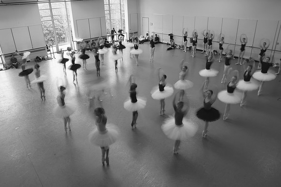 Swan Lake rehearsal | corps de ballet | Pacific Northwest Ballet